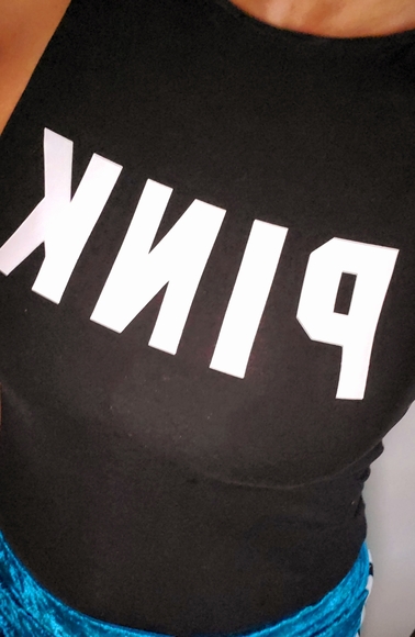 NWOT, VS Pink hi-neck onsie tank top - Picture 4 of 8